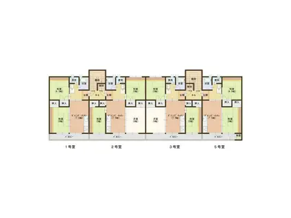 江戸マンション(3LDK/4階)の間取り写真