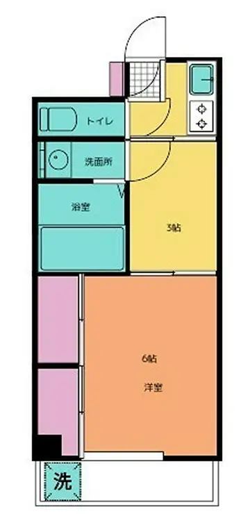 長谷川マンション 2階階 間取り