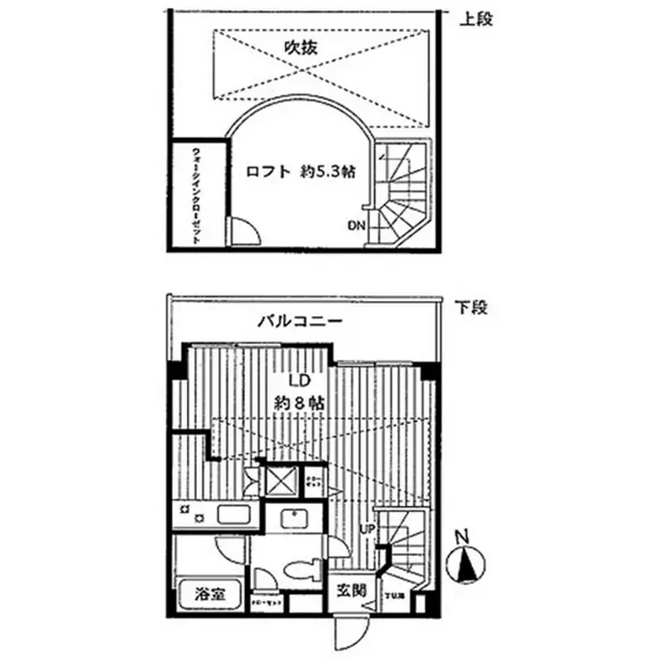 イルサント代々木上原 4階階 間取り