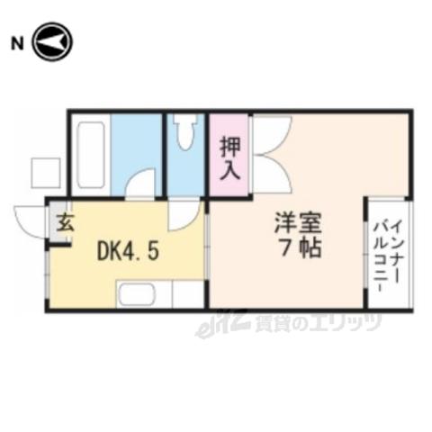ハイツマツモト(1K/3階)の間取り写真