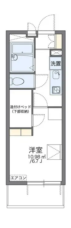 レオパレスサンモール 4階階 間取り
