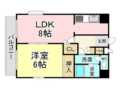 リファレンス北方I(1LDK/11階)の間取り写真