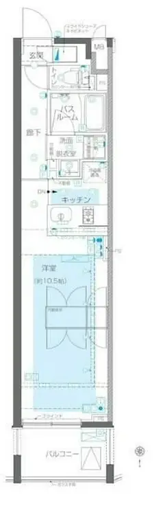 ZOOM目黒かむろ坂 4階階 間取り
