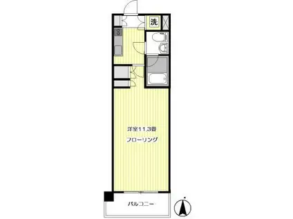 リビオレゾン目白通(1K/8階)の間取り写真