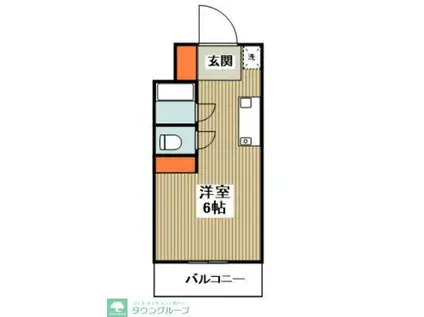 パステル相模原(1K/3階)の間取り写真
