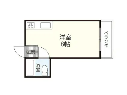 CREEK堺町(ワンルーム/4階)の間取り写真