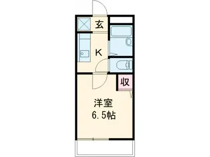 フレグランス花泉(1K/1階)の間取り写真