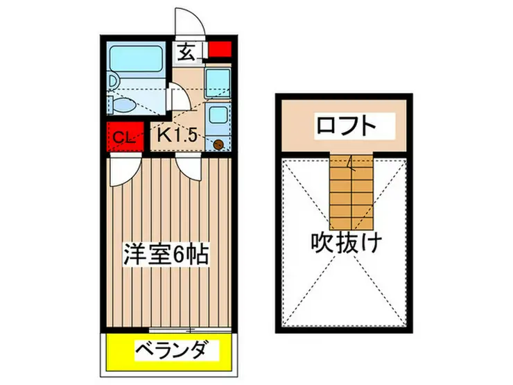 Excel百合ヶ丘 2階階 間取り