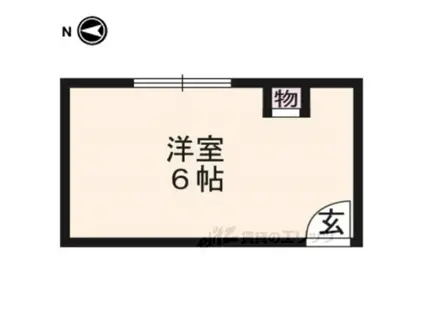 SHARELY京都三条(ワンルーム/3階)の間取り写真