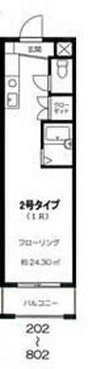 熊谷朝日第三ハイツ 3階階 間取り