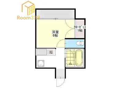 ラ・メゾン・デ・カトルフィーユ(ワンルーム/2階)の間取り写真