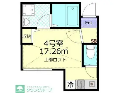 ベステージ大船III(ワンルーム/1階)の間取り写真
