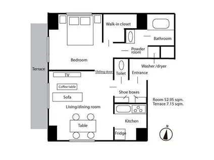 ステージファースト水道橋(1LDK/10階)の間取り写真