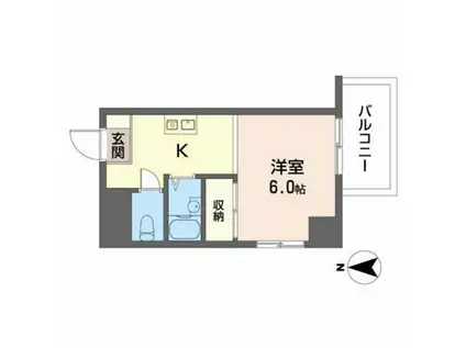 第1NSビル(1K/7階)の間取り写真