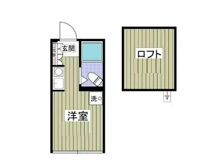 GARDEN HILL 国分寺(ワンルーム/2階)の間取り写真