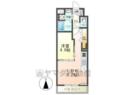 アーバンプレイス(1LDK/1階)の間取り写真