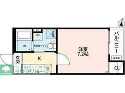 BEATUS東別院(1K/3階)の間取り写真