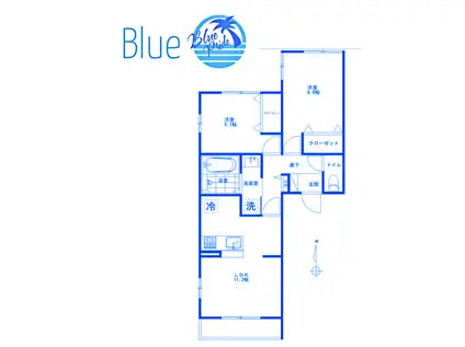 イーストピークヴィオレ(2LDK/2階)の間取り写真