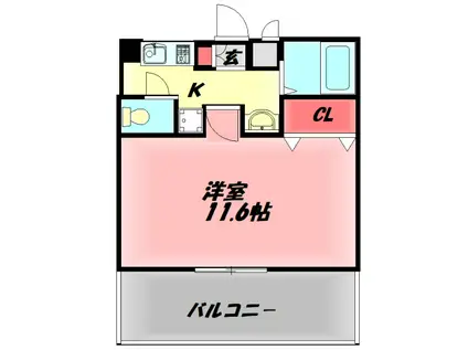 Mプラザ守口東(1K/10階)の間取り写真