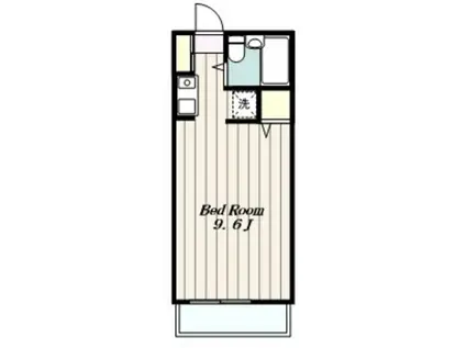 レジデンス翔(ワンルーム/1階)の間取り写真