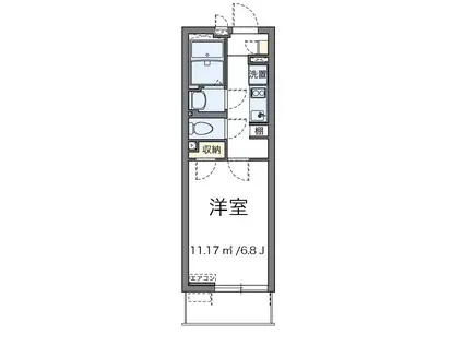 SONO(1K/3階)の間取り写真