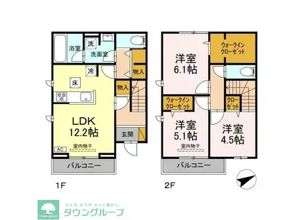 せざんぬ(3LDK/2階)の間取り写真