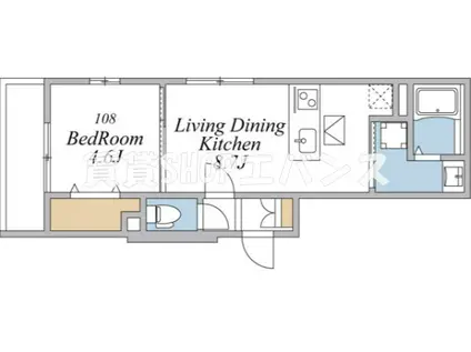ウインドテラス津田沼II(1LDK/1階)の間取り写真
