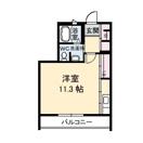 ウィスティリアB棟(ワンルーム/2階)の間取り写真
