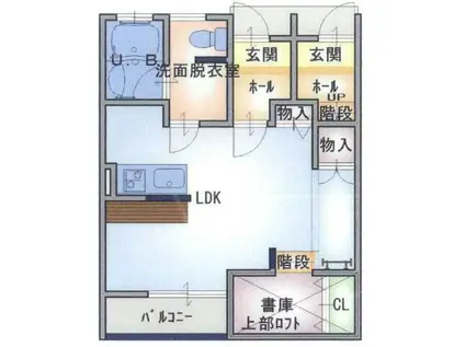 リバーコート元町II(ワンルーム/1階)の間取り写真