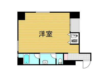チサンマンション新大阪(ワンルーム/5階)の間取り写真
