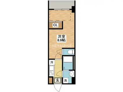 MODERN PALAZZO 文教 PRIMA(1K/6階)の間取り写真