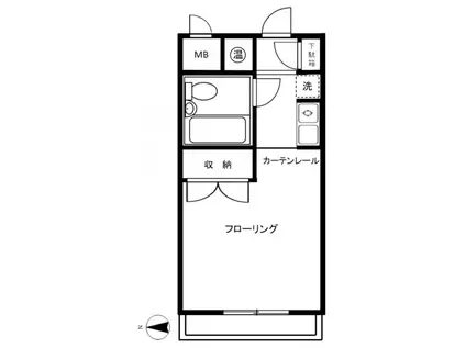 アメニティ92(ワンルーム/4階)の間取り写真