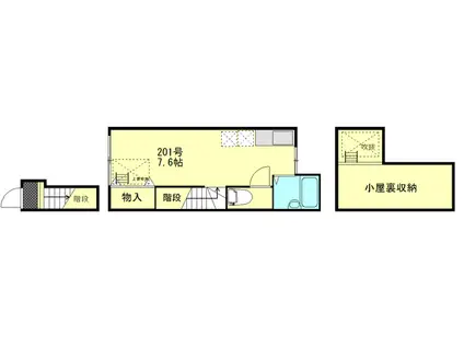 アイコート荻窪(ワンルーム/2階)の間取り写真