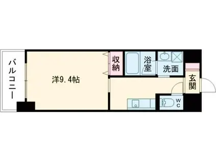 CREWS.REINE(1K/3階)の間取り写真