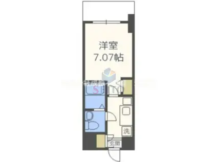 アリビオ江坂南金田(1K/2階)の間取り写真