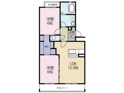 LA GRANDE MAISON II(2LDK/2階)の間取り写真