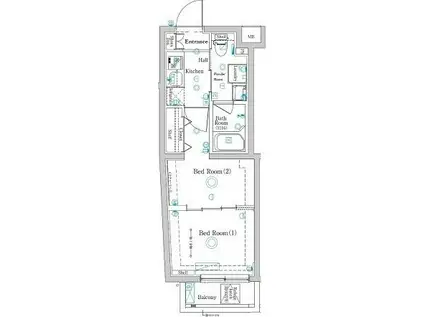 ラフィスタ志村坂上III(2K/3階)の間取り写真