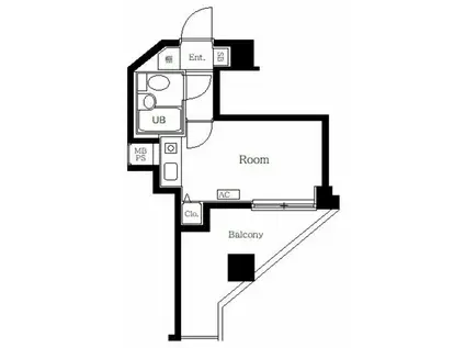 クリオ大口壱番館(ワンルーム/3階)の間取り写真