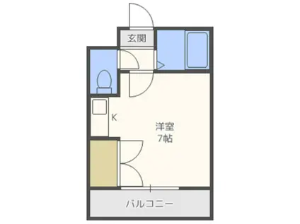 JR新宮センチュリー21(ワンルーム/2階)の間取り写真