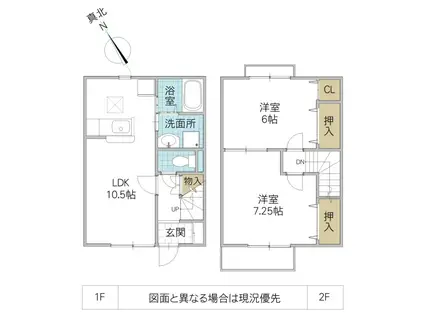 REVOIR B(2LDK/2階)の間取り写真