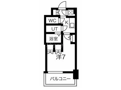 アルティザ淡路駅東(1K/4階)の間取り写真
