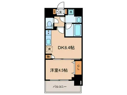 S-RESIDENCE新宿早稲田AVELIS(1DK/2階)の間取り写真