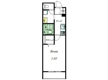 SUZUKAN RESIDENCE 下北沢(1K/1階)の間取り写真