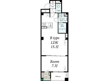 リブリ・根岸(1LDK/3階)の間取り写真
