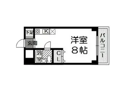 G-HOUSE(ワンルーム/4階)の間取り写真
