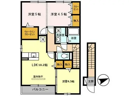 ルーチェモルト(3LDK/2階)の間取り写真