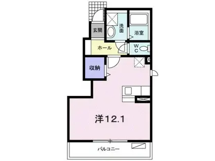 サニーヒル藤原台(ワンルーム/1階)の間取り写真