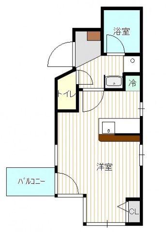 ウインドー金屋町(ワンルーム/6階)の間取り写真