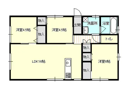 大内南小前(3LDK/2階)の間取り写真