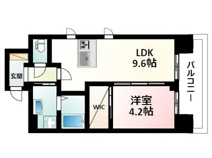 第26関根マンション(1LDK/8階)の間取り写真